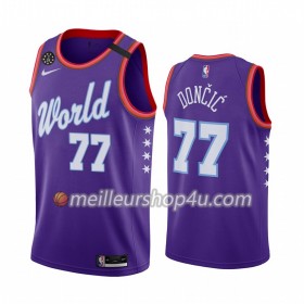 Maillot Basket Homme Dallas Mavericks Luka Dončić 77 Nike 2020 Rising Star Swingman